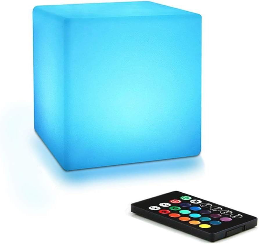 NEW COLOR CHANGING LED CUBE LIGHT WITH CHARGING