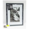 Image 1 : NEW BLACK FRAMED & MATTED PICTURE FRAME