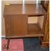 Image 2 : VINTAGE RECORD HOLDER & STAND 27" X 24" X 16"