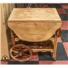 Image 1 : WOODEN TEA CART H-28.75" W-21" L-30"