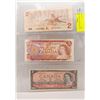 Image 1 : LAST 3 $2 BILLS CANADA 1954 1974 1986