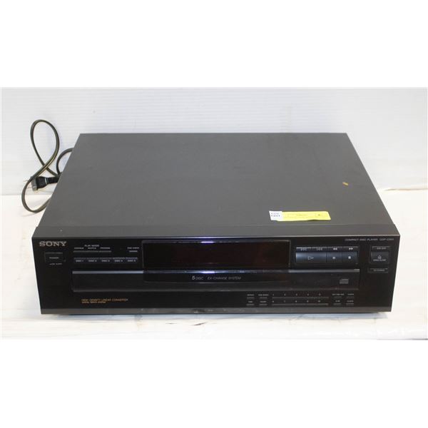 SONY 5 DISK CD PLAYER CDP C265 sony-5-disk-cd-player-cdp-c265