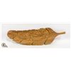 Image 1 : WEST COAST WOOD CARVED FEATHER ART SIGNED