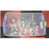 Image 1 : TOTE OF LIQUOR RELATED CUPS, MUGS, GLASSES. ETC