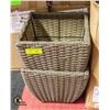 Image 1 : 2 WICKER PLANTERS 11"X11"
