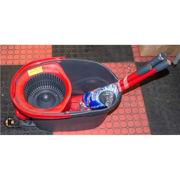 VILEDA EXTENDABLE MOP, BUCKET & NEW