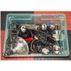 Image 1 : TOTE OF REPTILE HEAT LAMPS & CARE ACCESSORIES