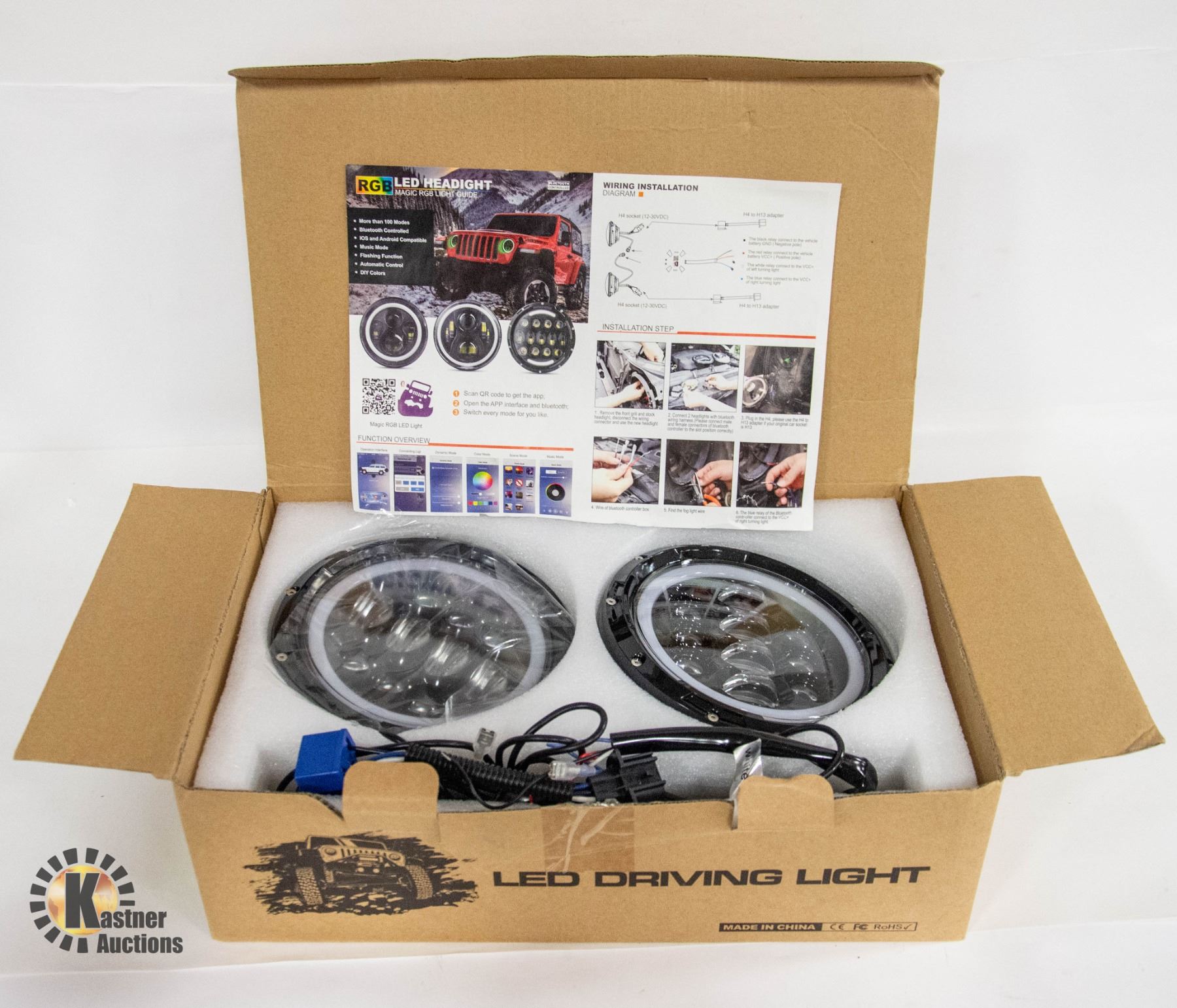 7' LED DRIVING LIGHTS HUMMER UNUSED