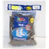 Image 1 : BLACK CREW SOCKS 12-16 SIZE 6-PACK FRUIT OF