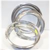 WHEEL TRIM RINGS 4 ASSORTED SIZES *SCRATCHES/