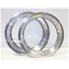 PAIR OF WHEEL TRIM RINGS OUTER DIAMETER 15.25"