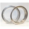 Image 1 : PAIR OF WHEEL TRIM RINGS OUTER DIAMETER 15.5"
