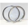 Image 1 : PAIR OF WHEEL TRIM RINGS OUTER DIAMETER 14.25"