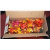 Image 1 : BOX OF FAUX LEAF DECOR
