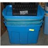 Image 1 : LOT OF STORAGE TOTES & LIDS