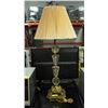 43" MID CENTURY CRYSTAL LAMP BRASS BASE