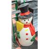 VINTAGE BLOW MOLD FROSTY THE SNOWMAN APPROX 3 FT