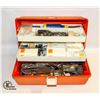 TOOL BOX WITH TOOLS & FIRST AID SUPPLIES