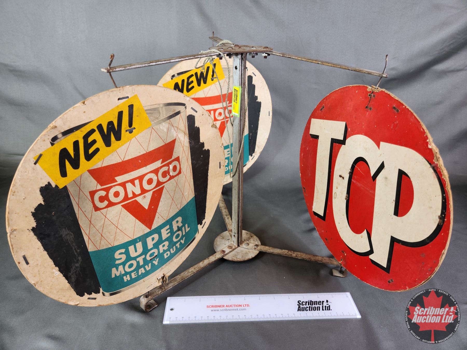 CONOCO / TCP OIL Counter Top Mobile Advertising : 3 Arm : Cardboard ...