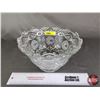 Image 1 : Crystal Punch Bowl (5-1/2"H x 9"Dia) (SEE PICS!)