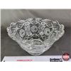 Image 3 : Crystal Punch Bowl (5-1/2"H x 9"Dia) (SEE PICS!)