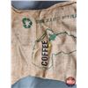 Image 3 : Burlap COFFEE Sack  "CAFÉ IMPORTS" (Stamping Both Sides) (40"H x 24"W) (SEE PICS!)