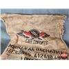Image 8 : Burlap COFFEE Sack  "CAFÉ IMPORTS" (Stamping Both Sides) (40"H x 24"W) (SEE PICS!)