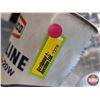 Image 8 : OIL TINS (2) : TEXACO HAVOLINE - Quart - Litre (6-1/2"H x 4"Dia) (SEE PICS!)