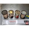 Image 7 : TINS (4) Variety 4oz : - KLEEN-FLO TOP OIL (FULL!) - GULF Gas Line Anti-Freeze (FULL!) - BARDAHL Top