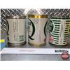 Image 3 : OIL TINS (3) : QUAKER STATE (2 TIN 1 CARDBOARD) (SEE PICS!)