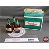 Image 1 : Heidelberg 6 Pack Case & Bottles (7"H x 8-3/4"W x 6"D) (SEE PICS!)
