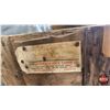 Image 8 : Diary Collector Combo : 10 Bottles (Variety Types/Sizes) ; Wood Crate & Banner Text (8-1/2"H x 15"W 