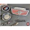 Image 3 : Vintage Automobilia (14 pcs) : Emblems; Lense; Door Handle; etc! (SEE PICS!)