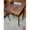 Image 3 : Antique Wooden School Desk w/Flip Top (32"H x 24"W x 18-12"D) (SEE PICS!)