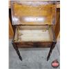 Image 4 : Antique Wooden School Desk w/Flip Top (32"H x 24"W x 18-12"D) (SEE PICS!)