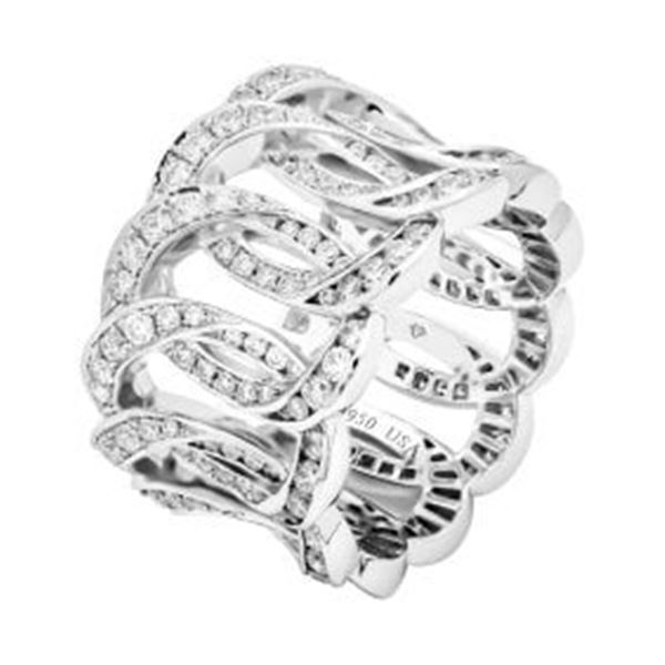 2.05 ct. Natural Diamond Infinity Link Band in Platinum