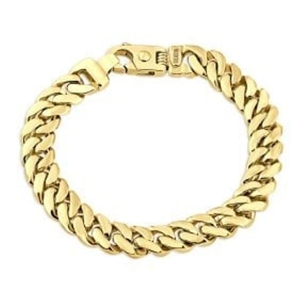 Men's Cuban Link 14k Yellow Gold (26gram) 6.5mm Bracelet 8.5 