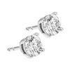 Image 2 : GIA 2.02 ct. Natural Round Diamond Stud Earrings in Platinum ( VS2 )