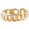 Image 1 : Men's Curb Link Bracelet in 14k Yellow Gold 20.0 MM (147 Grams)