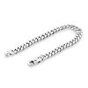 Image 2 : Men's Cuban Link Bracelet In Platinum 7.5 Inch (42.09 Grams)