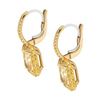 Image 2 : GIA 3.76 ct. Fancy Yellow Diamond Drop Earrings In 18K Yellow Gold