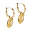 Image 3 : GIA 3.76 ct. Fancy Yellow Diamond Drop Earrings In 18K Yellow Gold