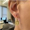 Image 4 : GIA 3.76 ct. Fancy Yellow Diamond Drop Earrings In 18K Yellow Gold