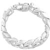 Image 1 : Men's Heavy Cuban Link Bracelet in 14K White Gold (208 gram)