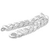 Image 2 : Men's Heavy Cuban Link Bracelet in 14K White Gold (208 gram)