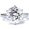 Image 2 : Certified 7.03 ct. Natural Round Diamond Solitaire Ring in Platinum