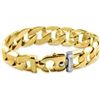 Image 1 : Men's Cuban Link 10" Bracelet 14k Yellow Gold (202gram) 19.0 mm
