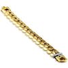 Image 2 : Men's Cuban Link 10" Bracelet 14k Yellow Gold (202gram) 19.0 mm