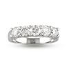 Image 1 : 2.53 ct. Natural Diamond Five Stone Shared Prong Anniversary Band set in 14k White Gold