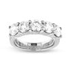 Image 2 : 2.53 ct. Natural Diamond Five Stone Shared Prong Anniversary Band set in 14k White Gold